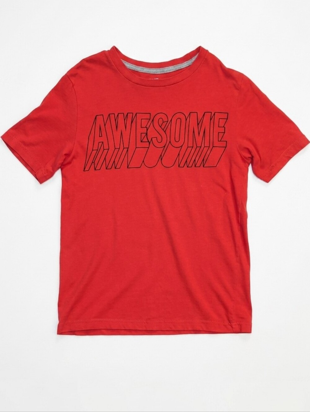 George Red Short Sleeve AWESOME Graphic Tee Boys Size Large 10 12 Cotton Tshirt